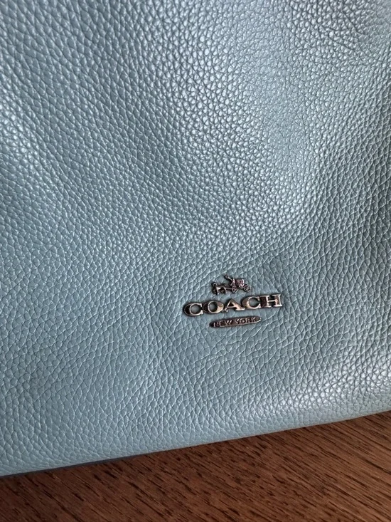 Coach Pebbled Leather Hobo in Mint Green - Picture 4 of 8